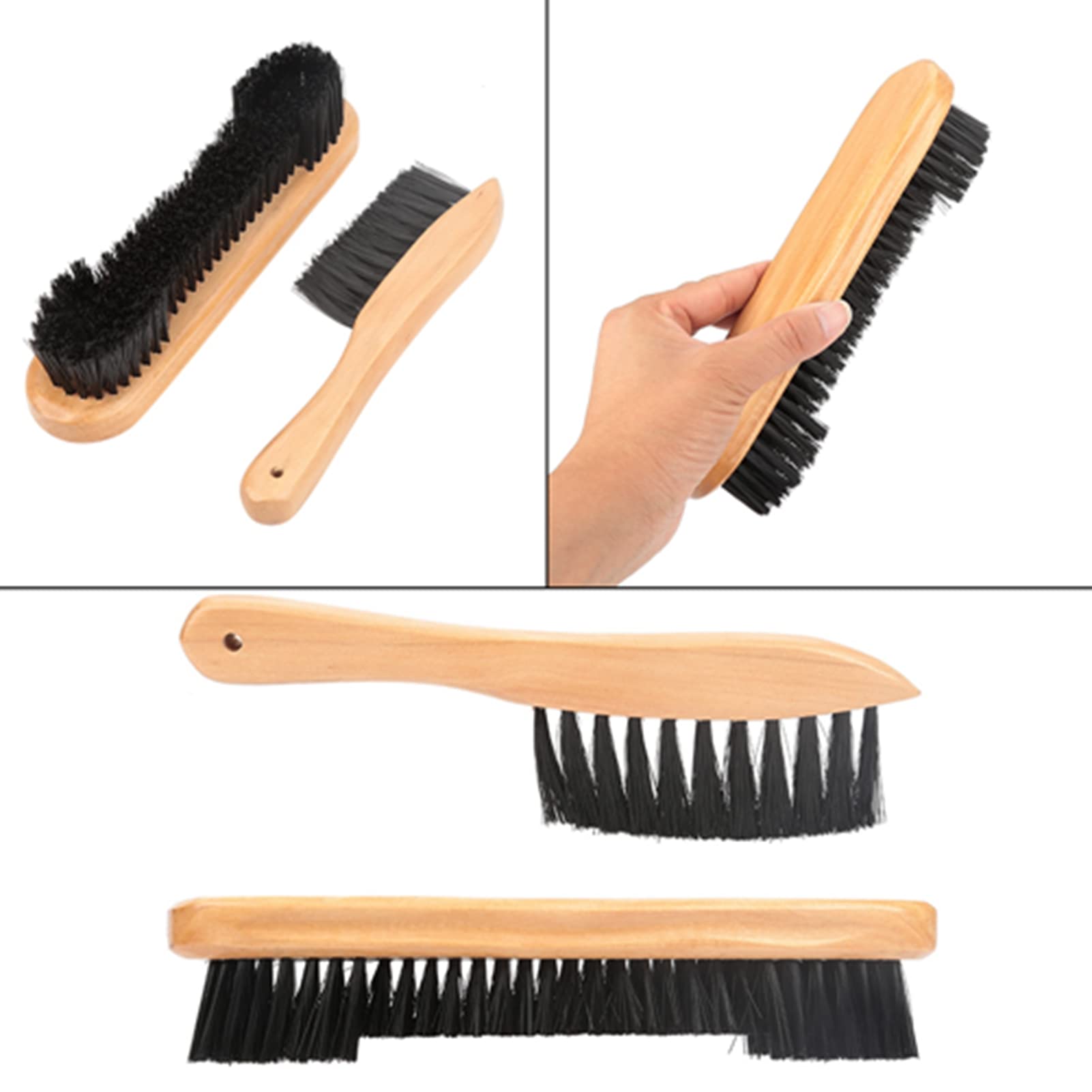 Pool Table Brush, Billiards Pool Table and Rail Brush Set, 2pcs Billiards Pool Table Rail Brush Set Cleaning Tools Accessory