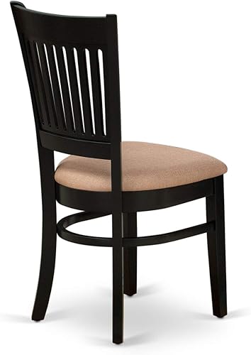 Miniatura 12 de East West Furniture NOVA3-BLK-C - Juego de mesa de comedor de 3 piezas contiene una mesa de comedor rectangular con hojas de mariposa y 2 sillas