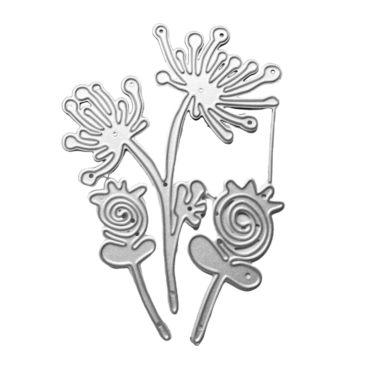 NEWFT Embossing Cutting Dies Flower Embossing Die Cuts for Card Making Scrapbooking Album Paper Flower Cutting Dies for Card Making for Metal
