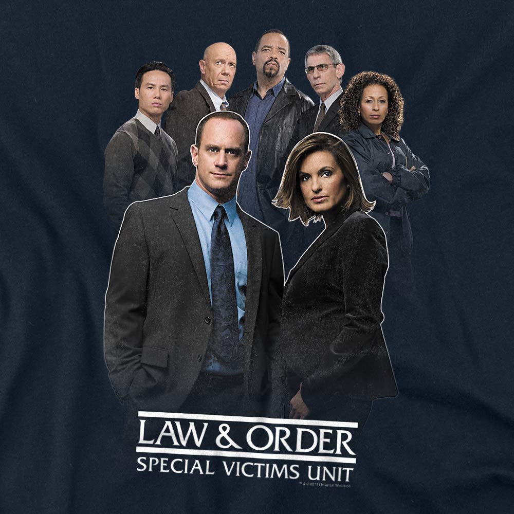 Law & Order: SVU Team Unisex Adult T-Shirt, Navy, 2X-Large