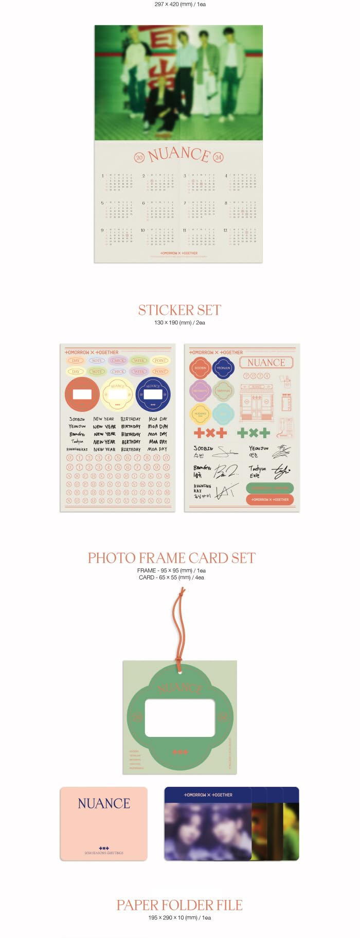 TOMORROW X TOGETHER TXT 2024 Season's Greetings NUANCE