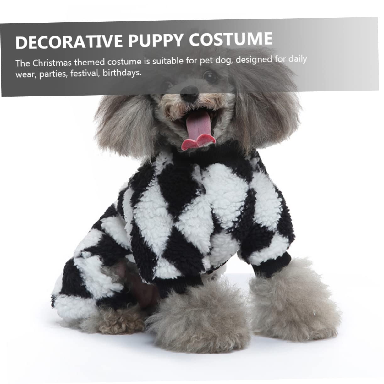 SUPVOX 4pezzi Abbigliamento Per Cani Con Pantaloni Zampe Flanella Pigiama Morbido e Comodo Per Cuccioli Costume Creativo Per Feste e Occasioni Speciali