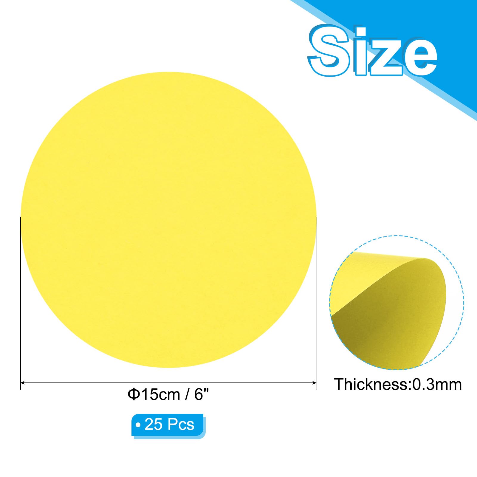 PATIKIL 6inch Circle Card Stock - Image 2