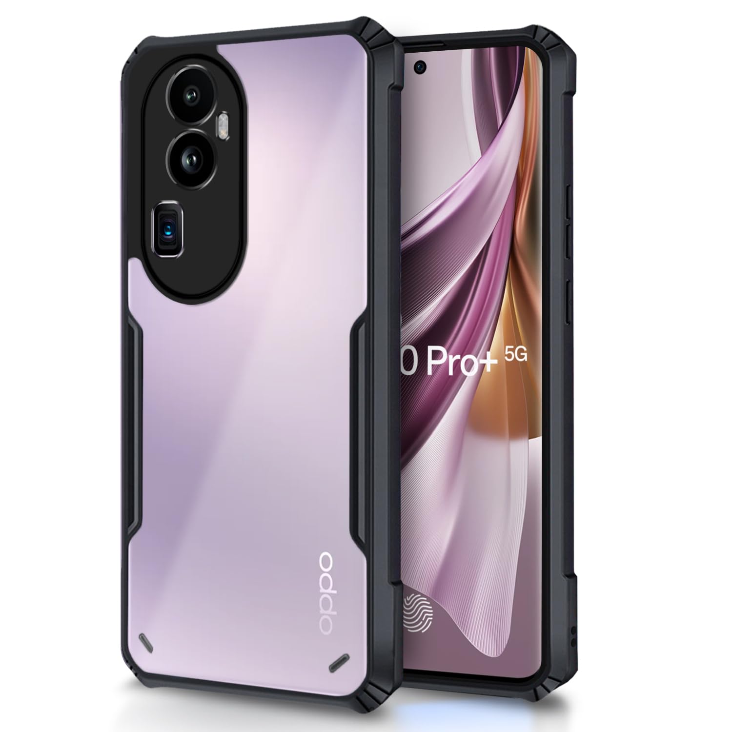 Pikkme Oppo Reno 10 Pro Plus 5G Back Cover | Crystal Clear Transparent Back | Ultra Hybrid | Full Camera Protection | Raised Edge | Bumper Back Case for Oppo Reno 10 Pro Plus 5G (Black) (B0CC213SN8) Amazon Price History, Amazon Price Tracker