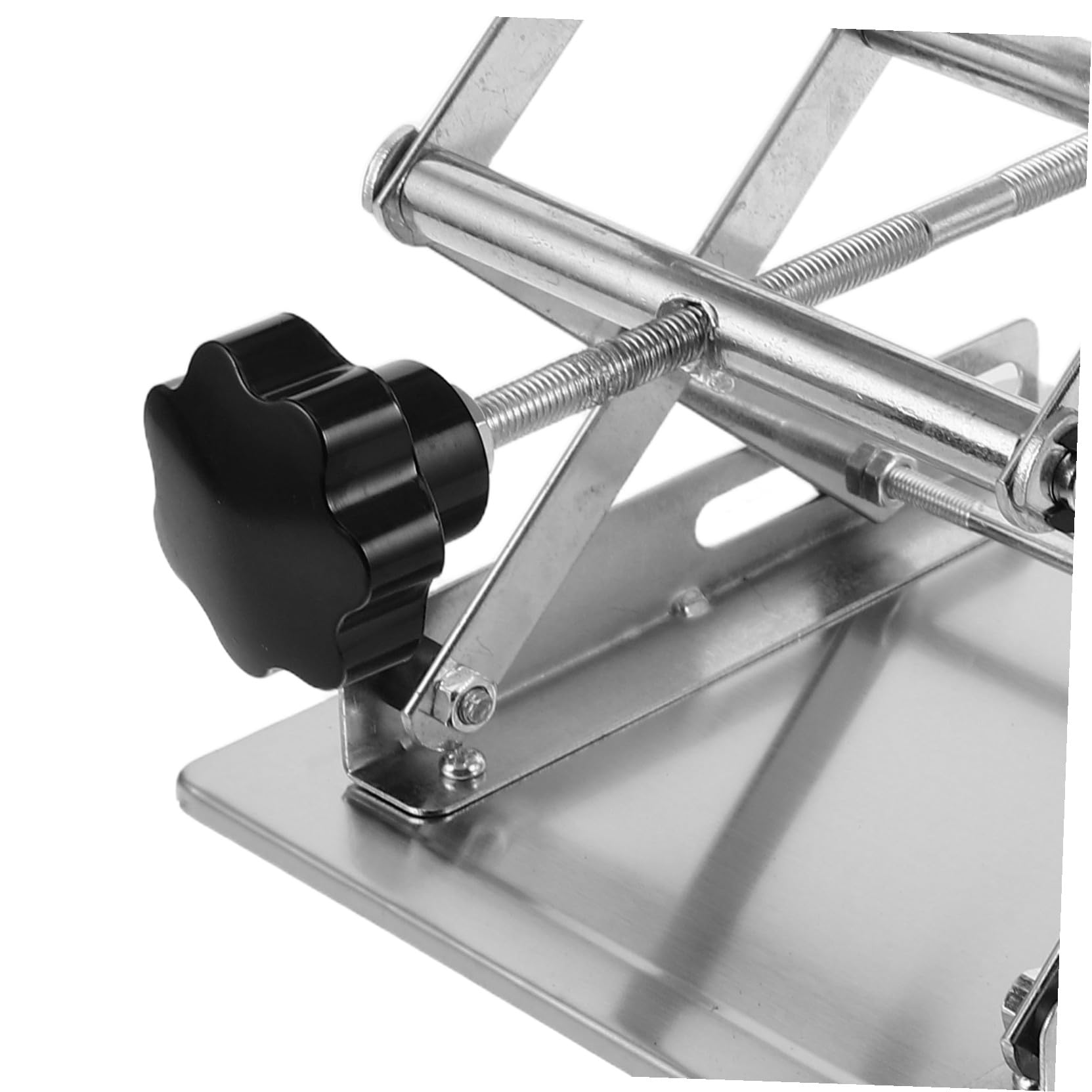 Plataforma Elevadora Manual de Acero Inoxidable Mini Gato de Laboratorio Soporte de Elevación para Experimentos el Aula