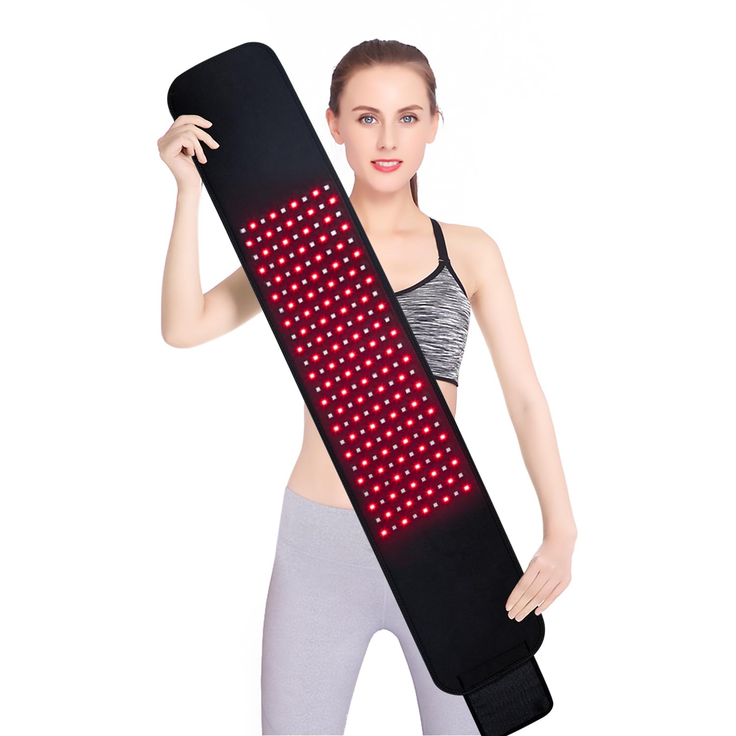 DGXINJUN Red Light Therapy Belt for Body, Infrared Light Therapy Wrap, Wearable Light Wrap for Lower Back Pain Relief Waist Belly Joint Muscle for Daily Comfort & Wellness Support