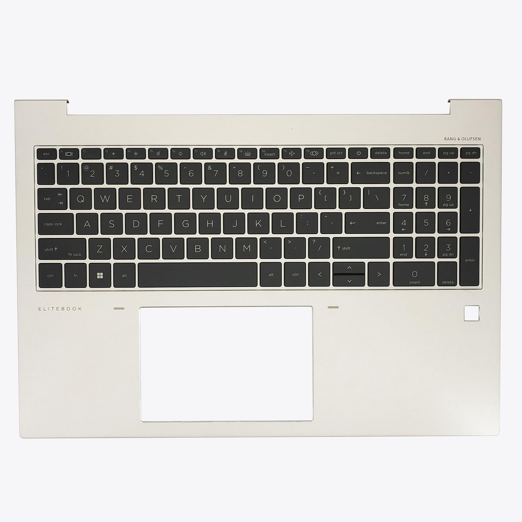 Jxjslp Replacement Upper Case Palmrest for HP EliteBook 860 G9 G10 with US Layout Backlit Keyboard Assembly N08145-001 Silver