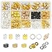 Produktbild Dreamtop 200 Stück Aluminium Haarspule Dreadlocks Perlen Metall Haarschellen Haar Geflecht Ringe Haarschellen Haarschmuck Clip Hair Cuffs mit Aufbewahrungsbox für Haar Zubehör