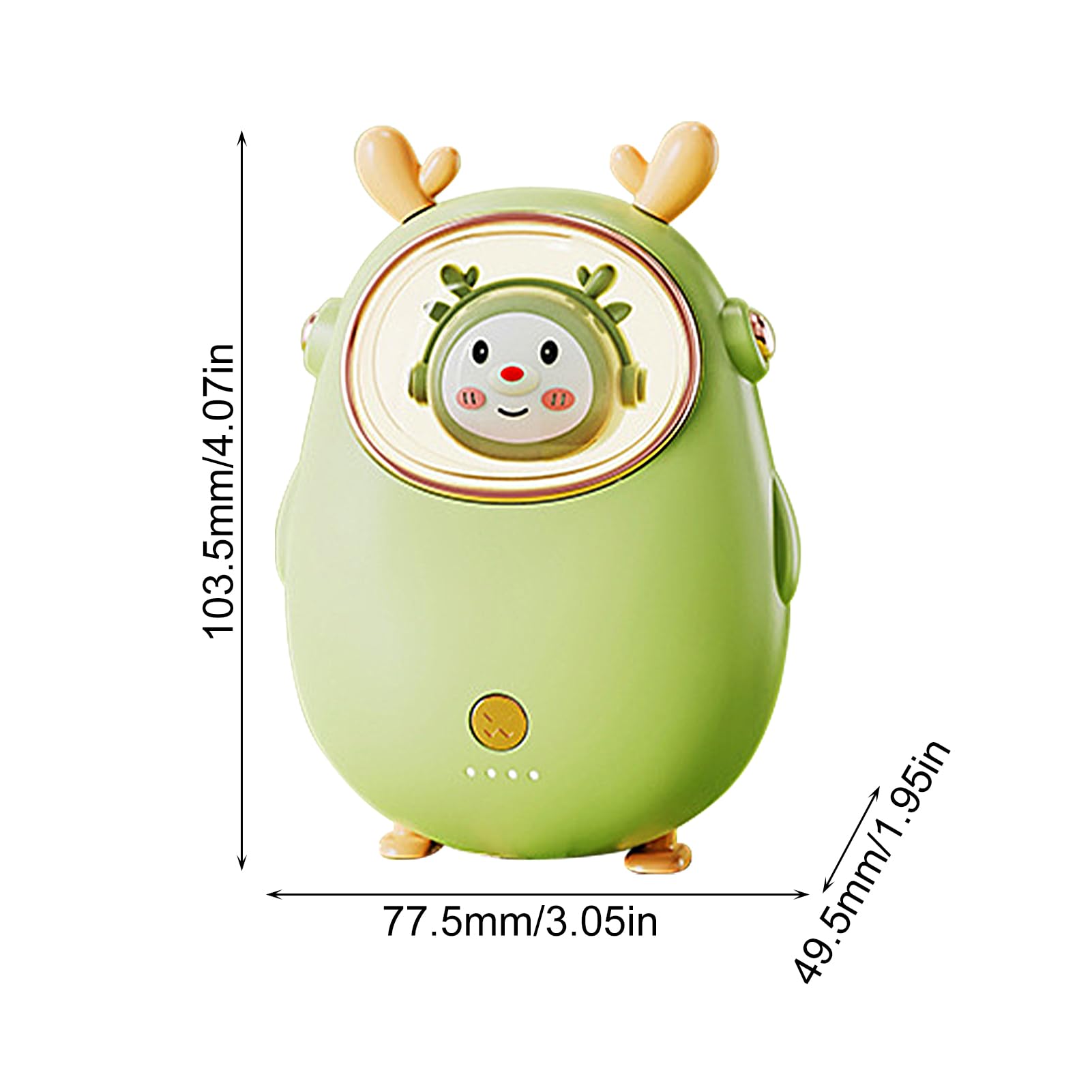 Scaldamani ricaricabili, carino, con luce notturna, riscaldamento rapido, 3000 mAh, ricaricabili, forniture invernali