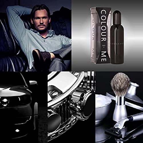 Miniatura 7 de COLOUR ME Black Homme de Milton-Lloyd - Perfume para hombre - Aroma de chipre amaderado - Se abre con bergamota y pomelo - Mezclado con ámbar y