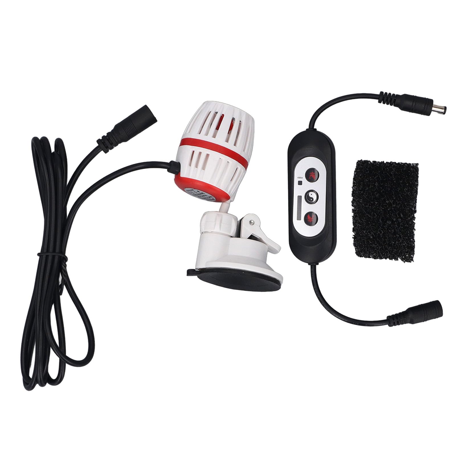 Aquarium Wave Maker Circulation Pump, Submersible Aquarium Circulation Pump with Strong Magnetic Suction Base 360°Adjustable Power Head (White)