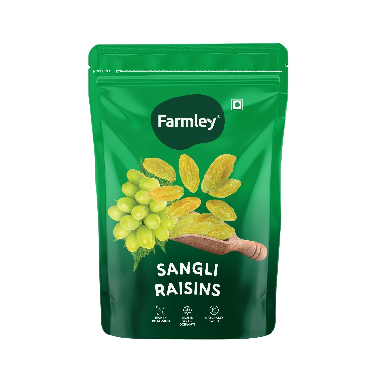 Farmley Raisins Seedless I 200g,I Kishmish, Dry Fruits Source Of Potassium, Healthy & Nutritious (Pack of 1)