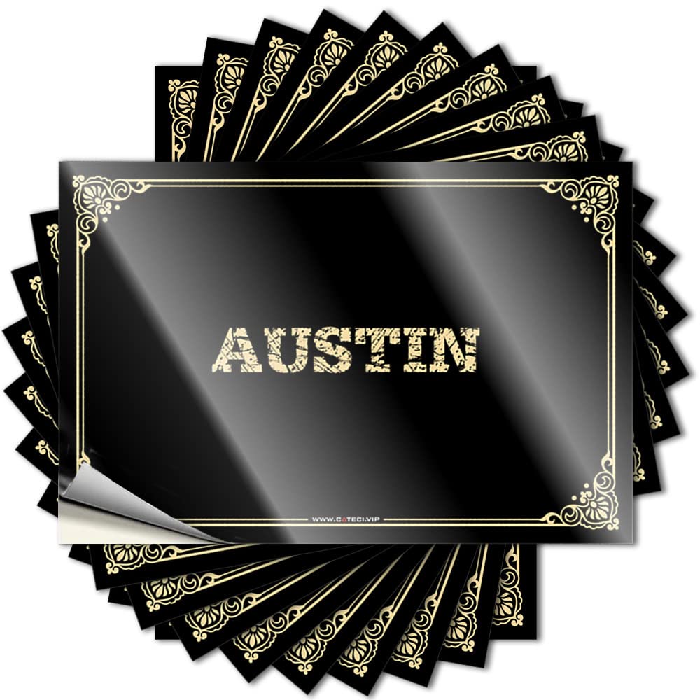 Bumper Mens Decor Peel and Stick - Austin Case Motivational Waterproof Vinyl for Comfort(6X9CM)