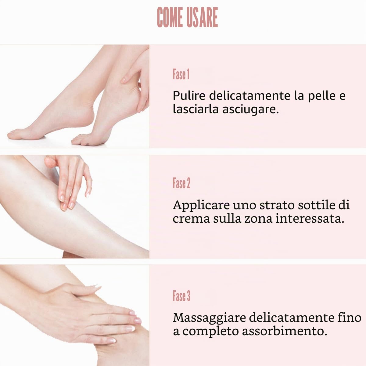Baorder 2 pezzi Peach Scented and 60% Urea Foot Cream Set idratante Foot Cream, Repair Dry Skin, mani, talloni, gomiti e ginocchia, cura morbida e idratante per donne e uomini