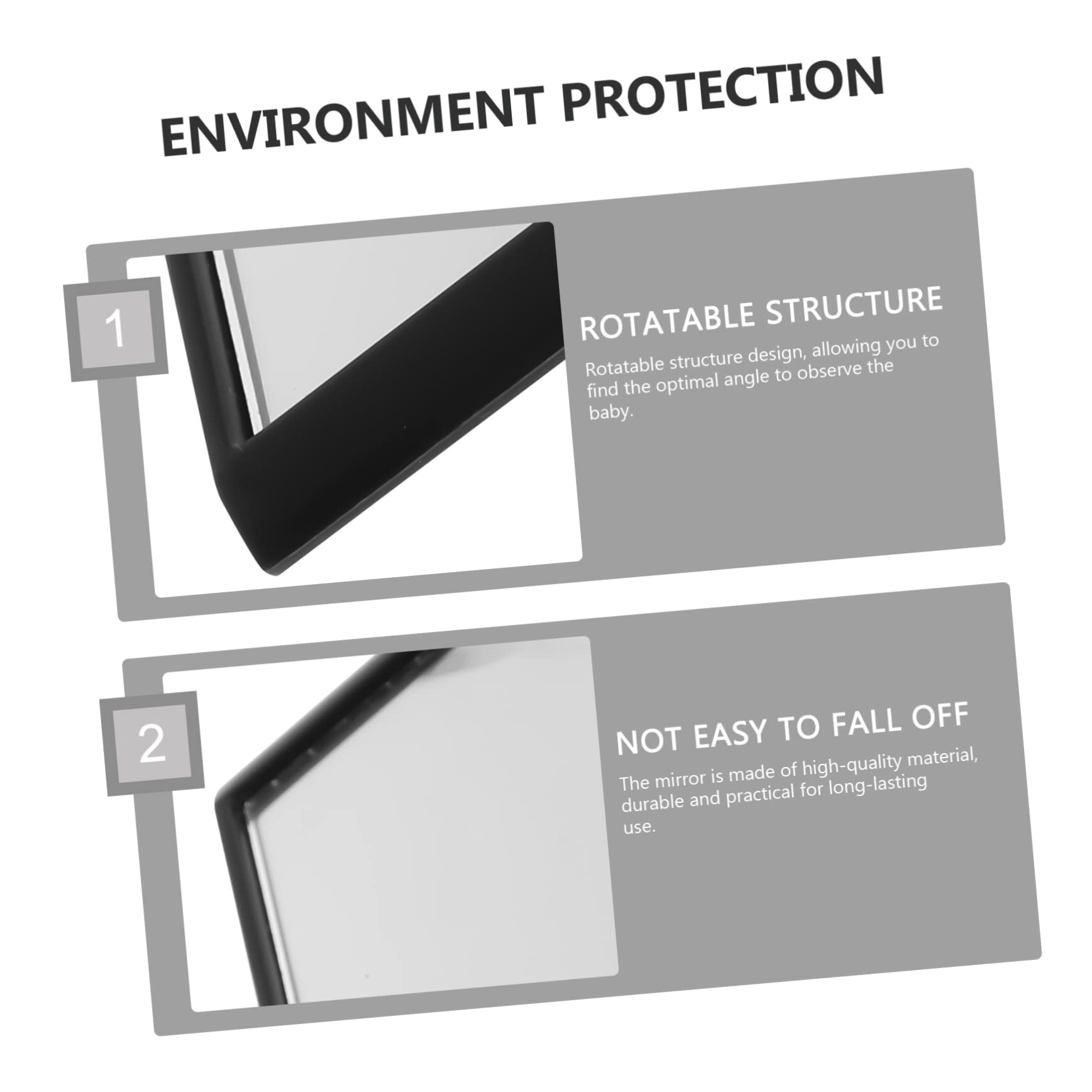 Yardwe 10 Pièces Rétroviseur Intérieur Voiture Miroir Observation Arrière pour Siège Arrière Accessoire Auto Sûr et Durable