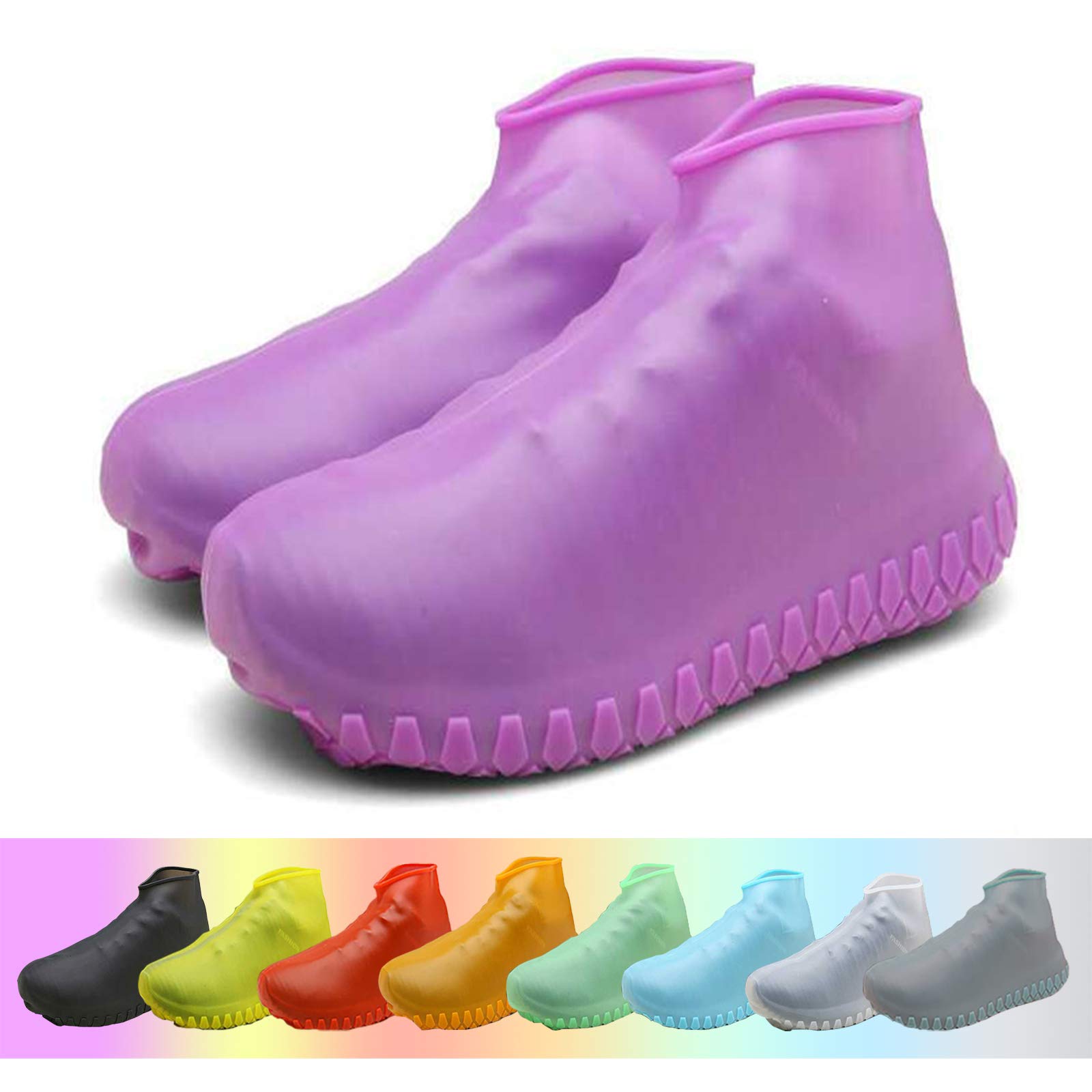 Nirohee Silicone Shoes Covers, Shoe Covers, Rain Boots Reusable Easy to Carry for Women, Men, Kids. (Purple, L) (B07T8Z3CLT) Amazon Price History, Amazon Price Tracker