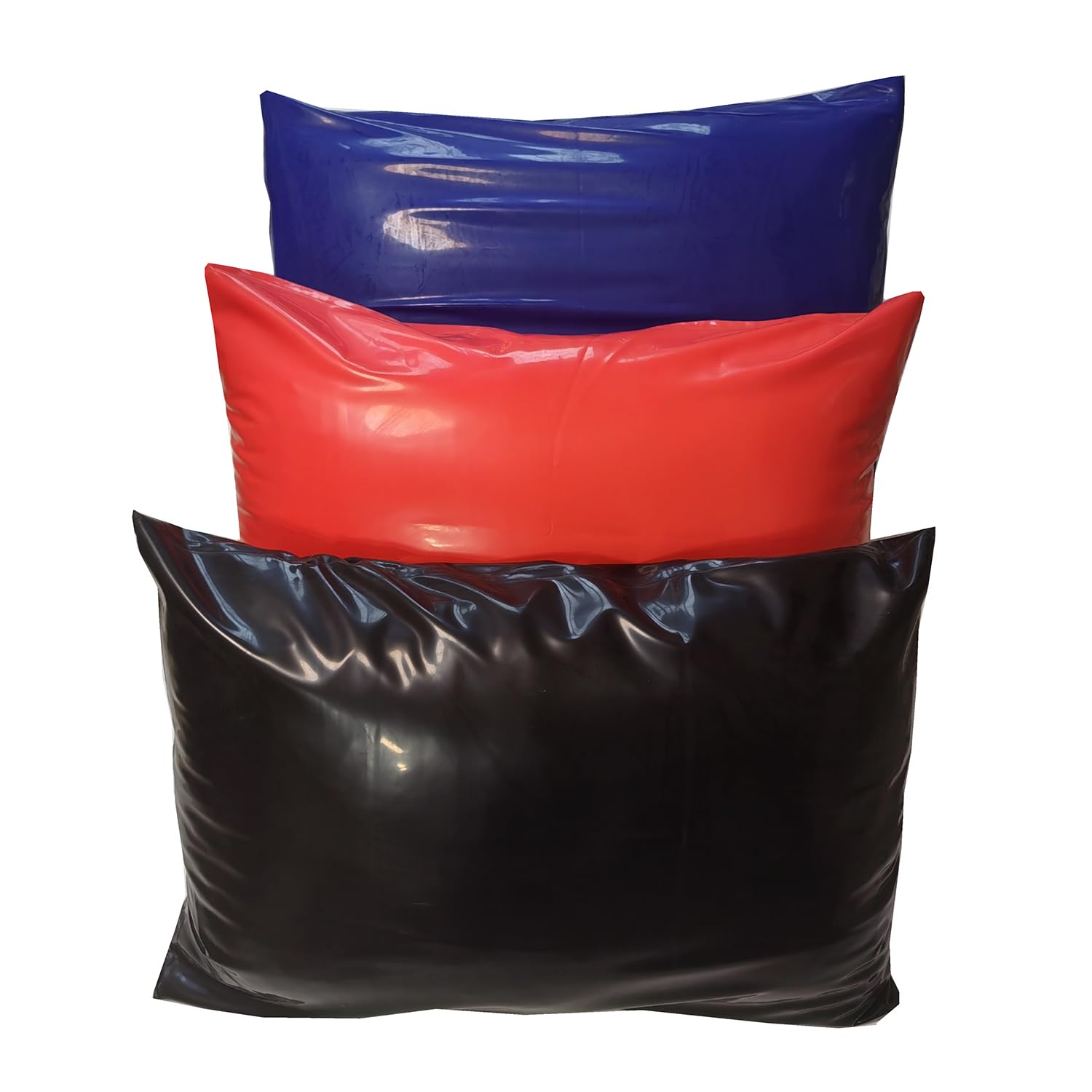 Funda Almohada Látex con Cremallera de Goma Impermeable,Funda Almohada de Látex Negra de 20 x 28 Pulgadas (1 Unidad) | Material de caucho natural unisex, hecho a mano, resistente al agua y elástico, 1 pieza, adecuado para amantes del látex
