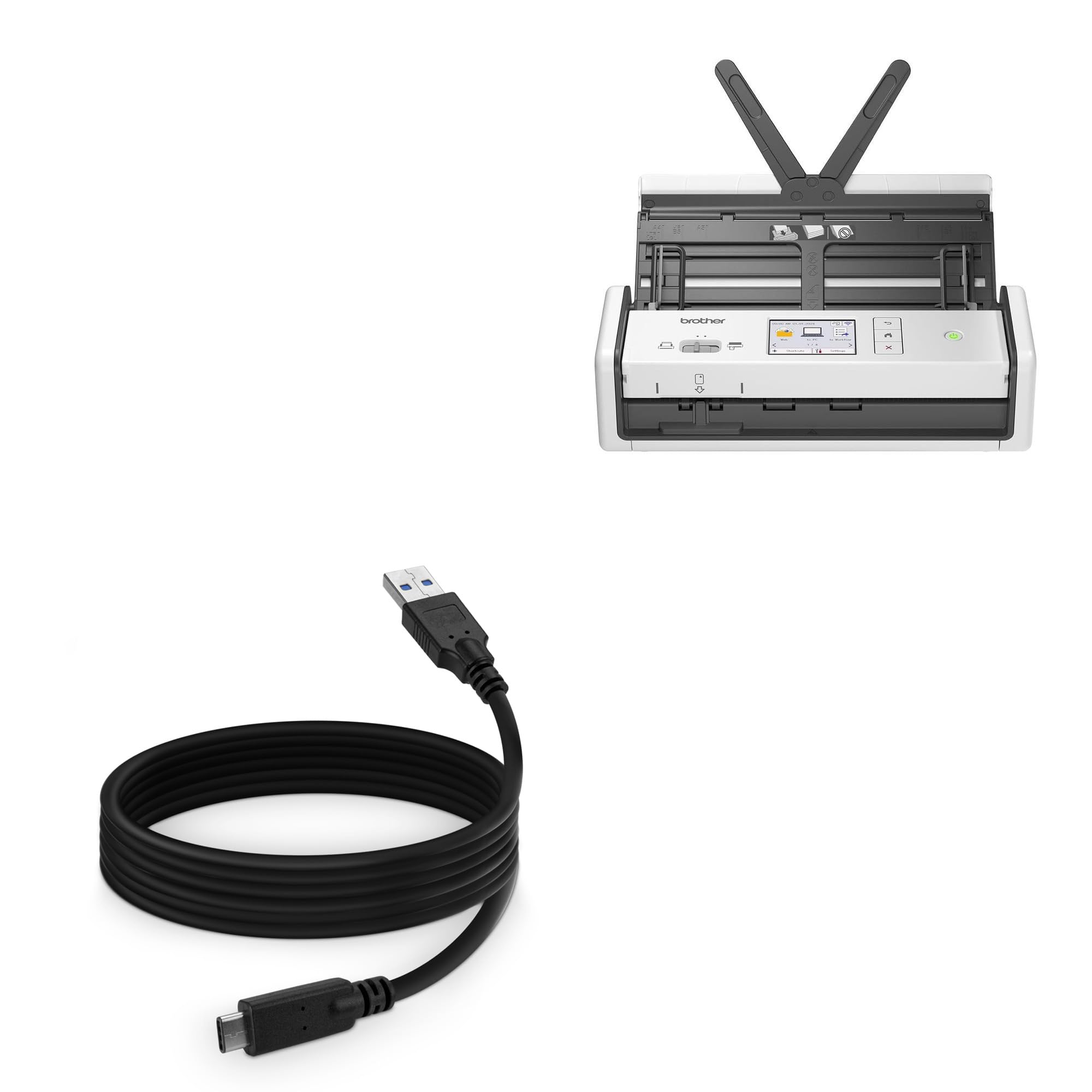 Amazon.com: BoxWave Cable Compatible with Brother ADS-1800W