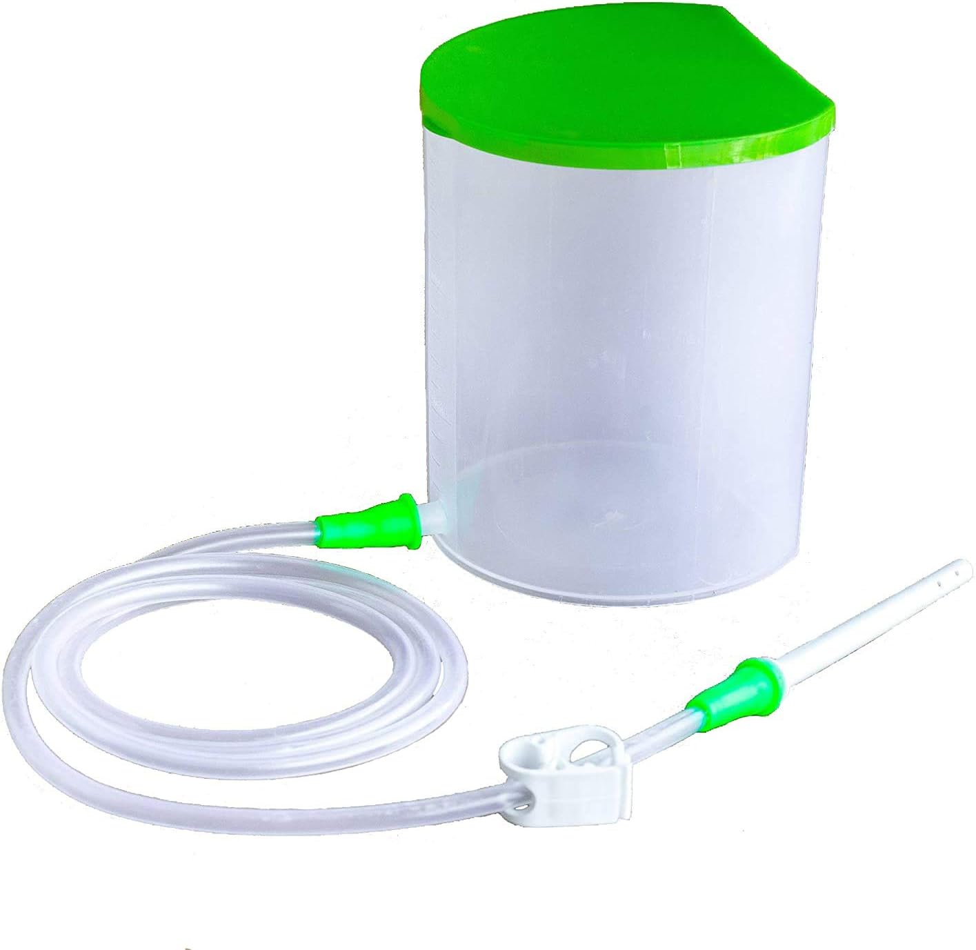 Ronest Plastic Non-Sterile Kit Enema Can with 1 Silicon Colon Tip, 1 PVC Tube, 1 Pinch Clamp and 1 Nozzle