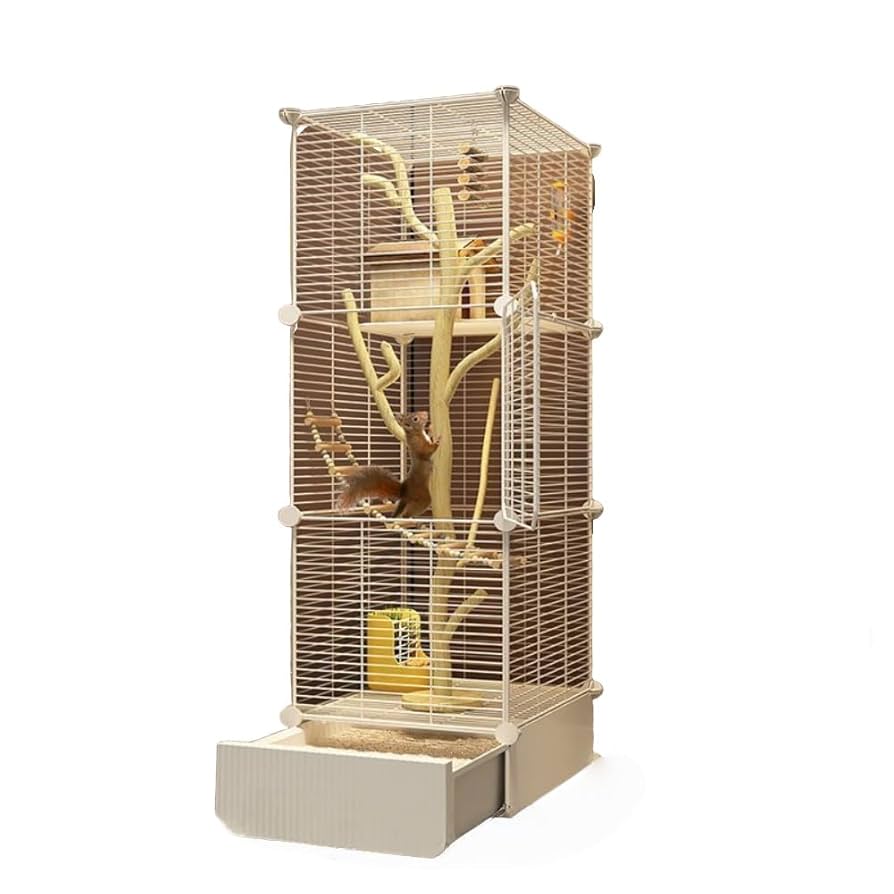 Amazon | AOUCN リスケージ、大型家庭用、フクロネコ用の高級3階