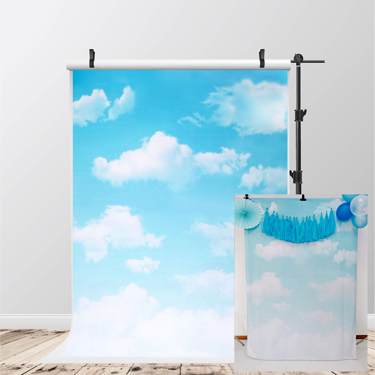 青い空と雲の背景と夏のビーチ。 | Premium写真 Kate 3.0x2.0m子供の夏