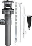Pop-Up Drain with Overflow, PVC Body, cUPC