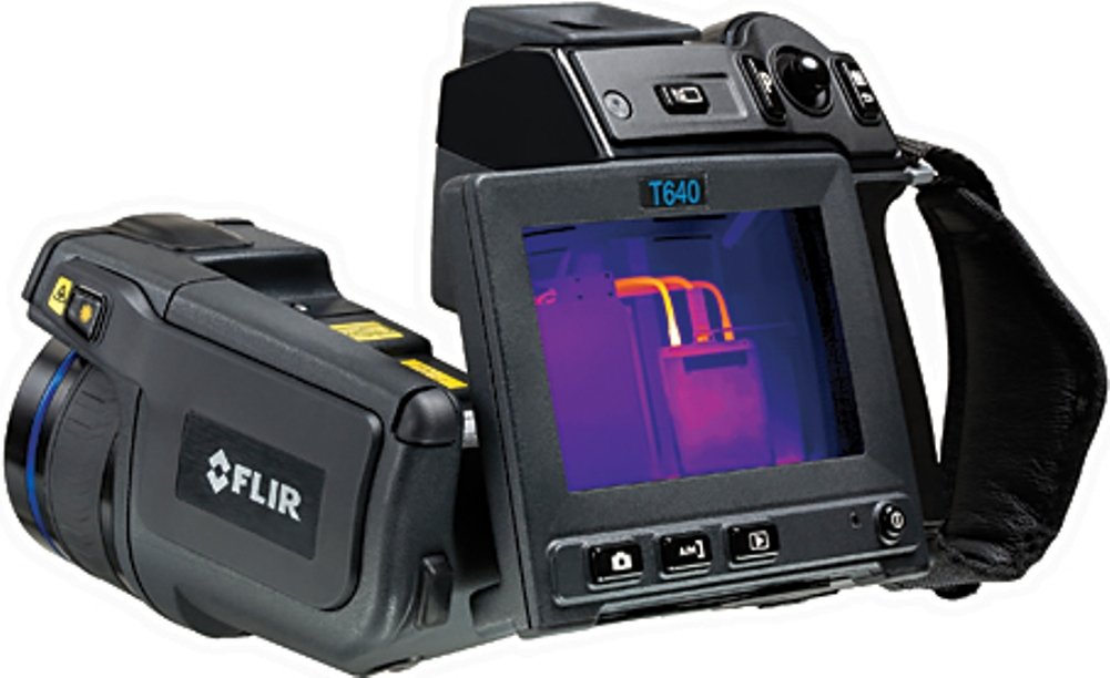 FLIR 55904-7623 Model T640bx-NIST-45 Thermal Imaging IR Camera with Wi-Fi, NIST Calibration and 45° Lens, Built-in touch screen 4.3" wide screen LCD display, IR resolution 640 x 480 pixels, replaces 55904-7622