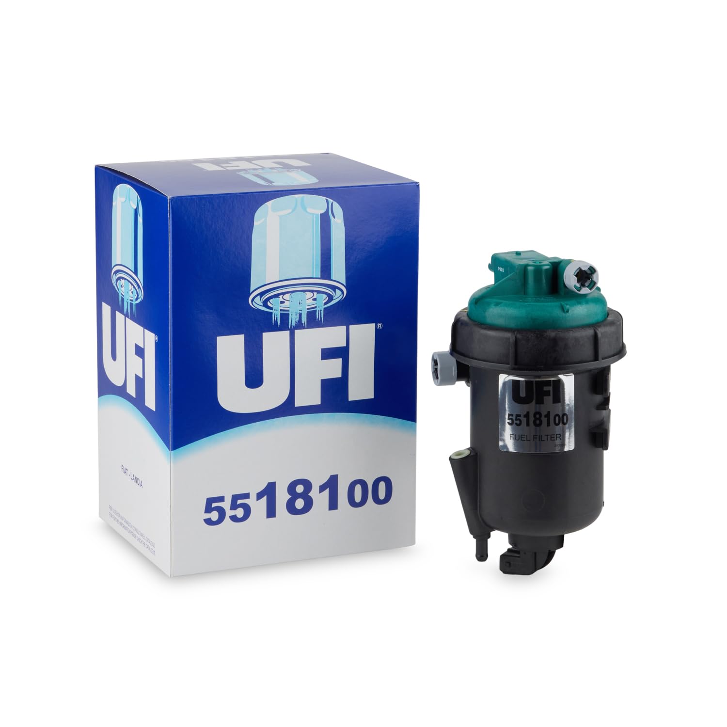 UFI Filters, Filtro Gasolio 55.181.00, Filtro Carburante per Ricambio, Adatto ad Auto, Applicabile su Diversi Modelli Fiat e Lancia