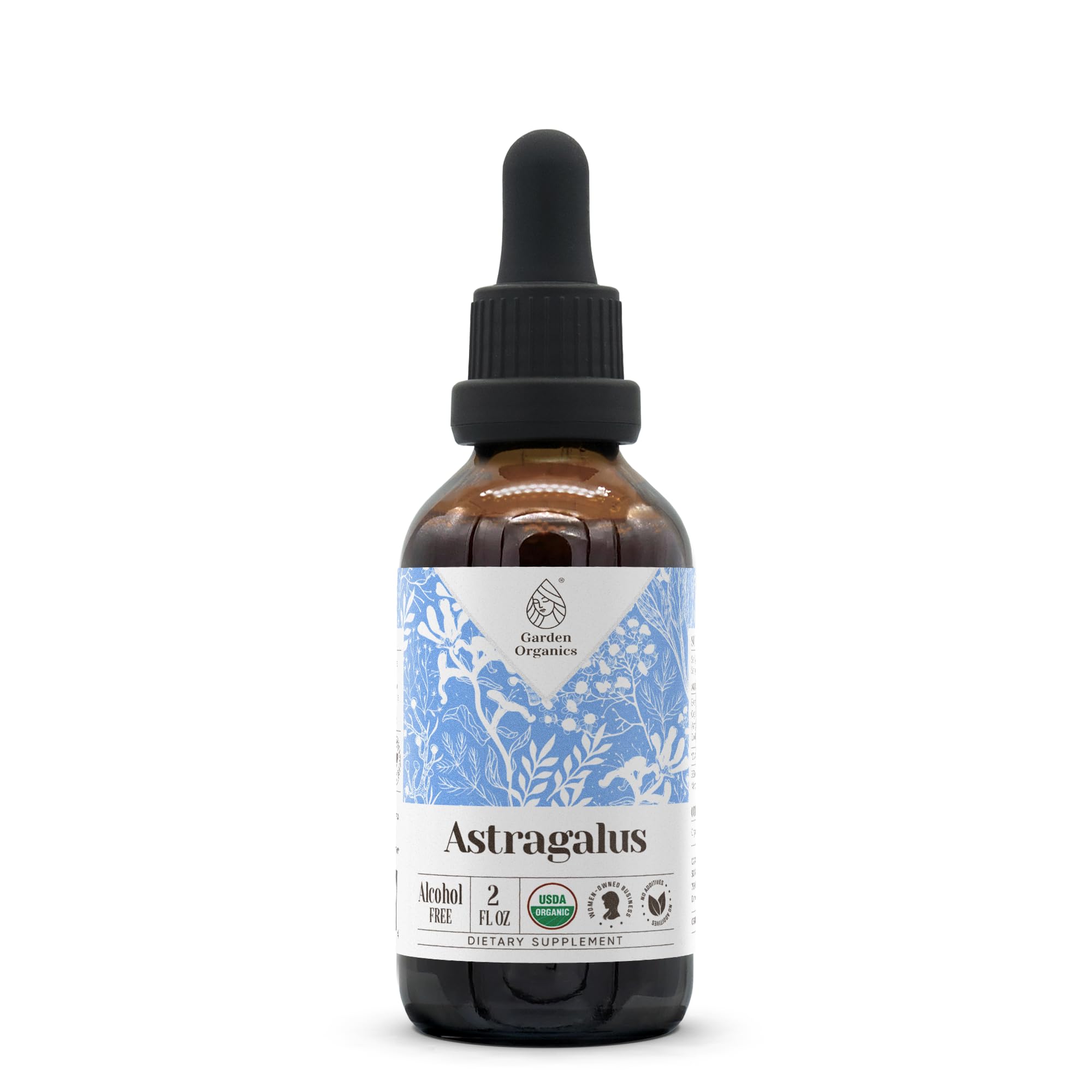 Astragalus USDA Organic Alcohol-Free Extract | Dietary Supplement, High-Potency Tincture | Natural Certified Organic Astragalus (Astragalus membranaceus) Dried Root (2 oz) 2 Fl Oz (Pack of 1)