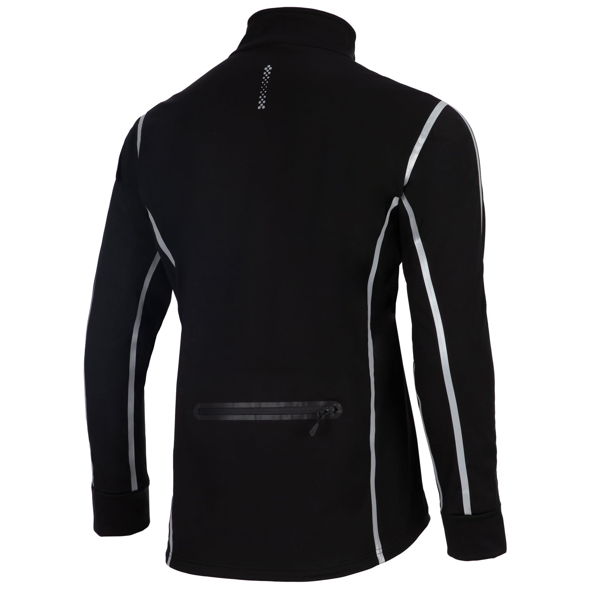 Airtracks Herren Winter Thermo Fahrradjacke Air Tech II - Softshell Radjacke Laufjacke Winddicht Wasserdicht