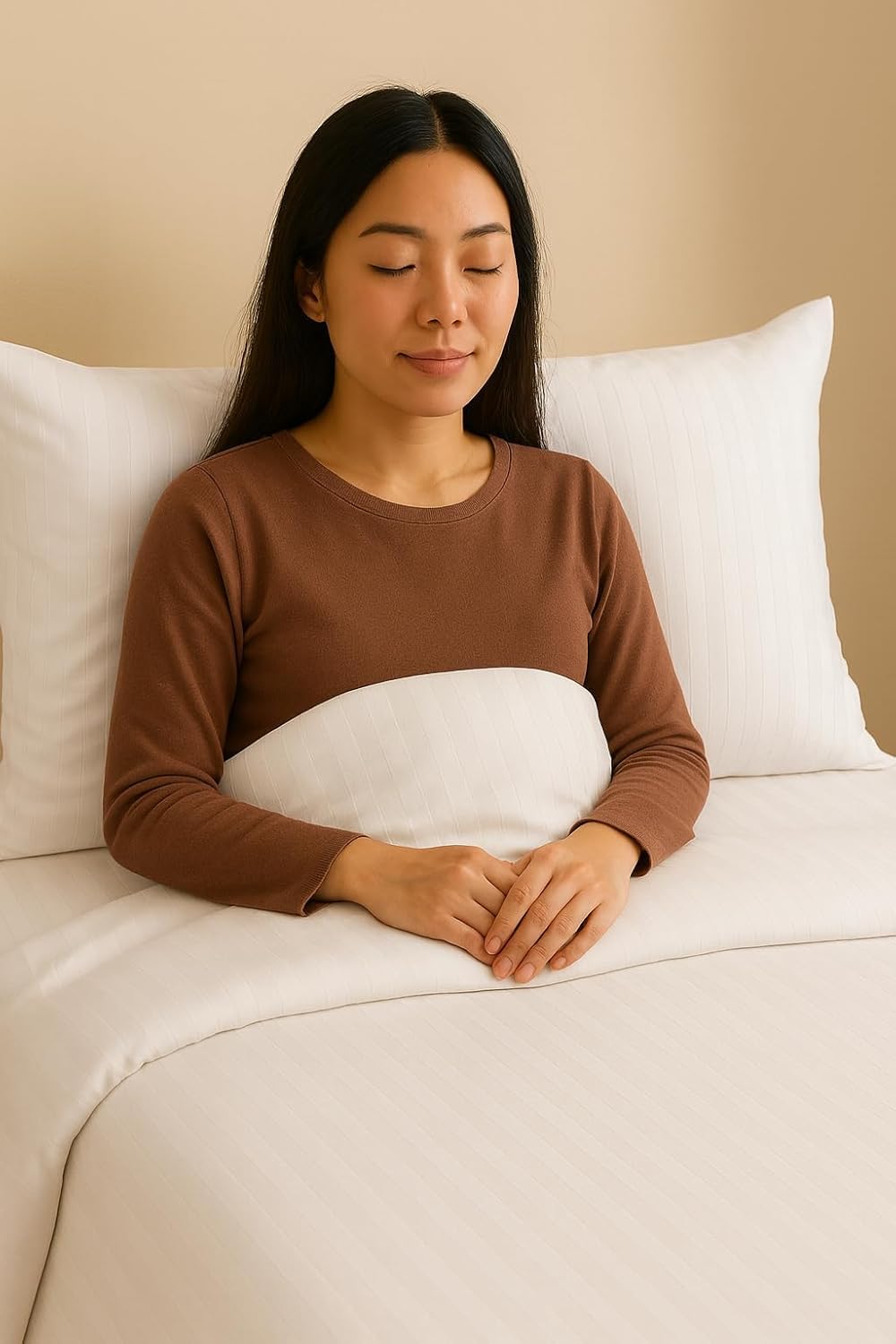 400 TC Plain Satin Stripes Microfiber AC Comforter King Size-90 x 100 Inch for Home & Hotels PG Resort Guest House Villa White-image-42