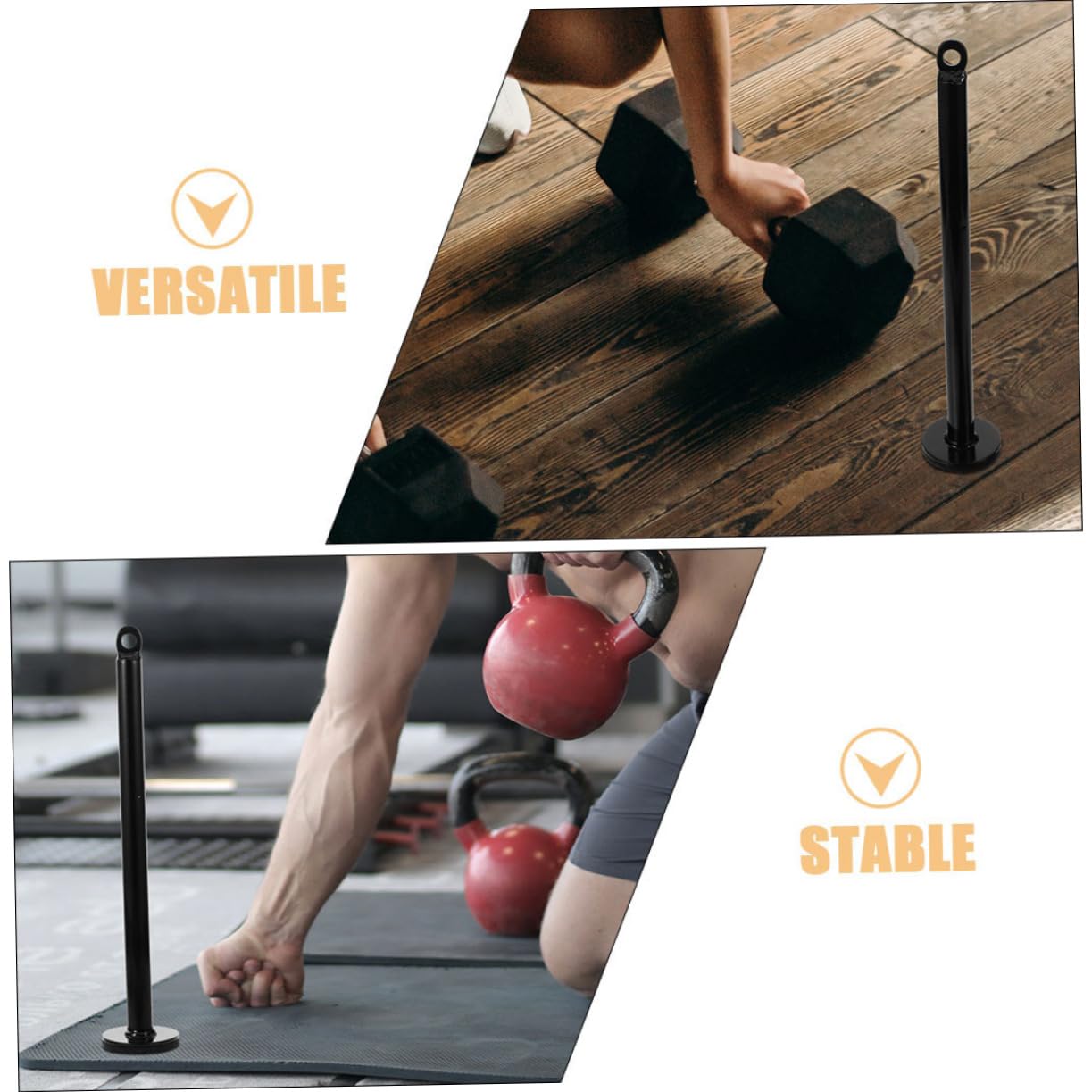 TOYANDONA 2pezzi Supporto per Pesi da Palestra Accessori per Attrezzature Fitness con Pin di Carico per Macchine Pulley Struttura Resistente per Allenamenti di e Riscaldamento