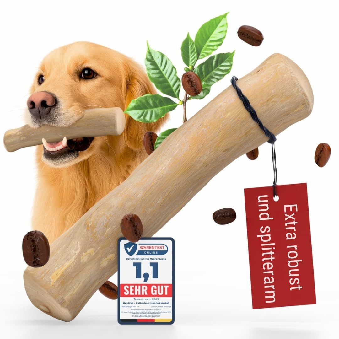 Kauknochen aus Kaffeeholz für Welpen XS – Kauspielzeug zur Zahnpflege