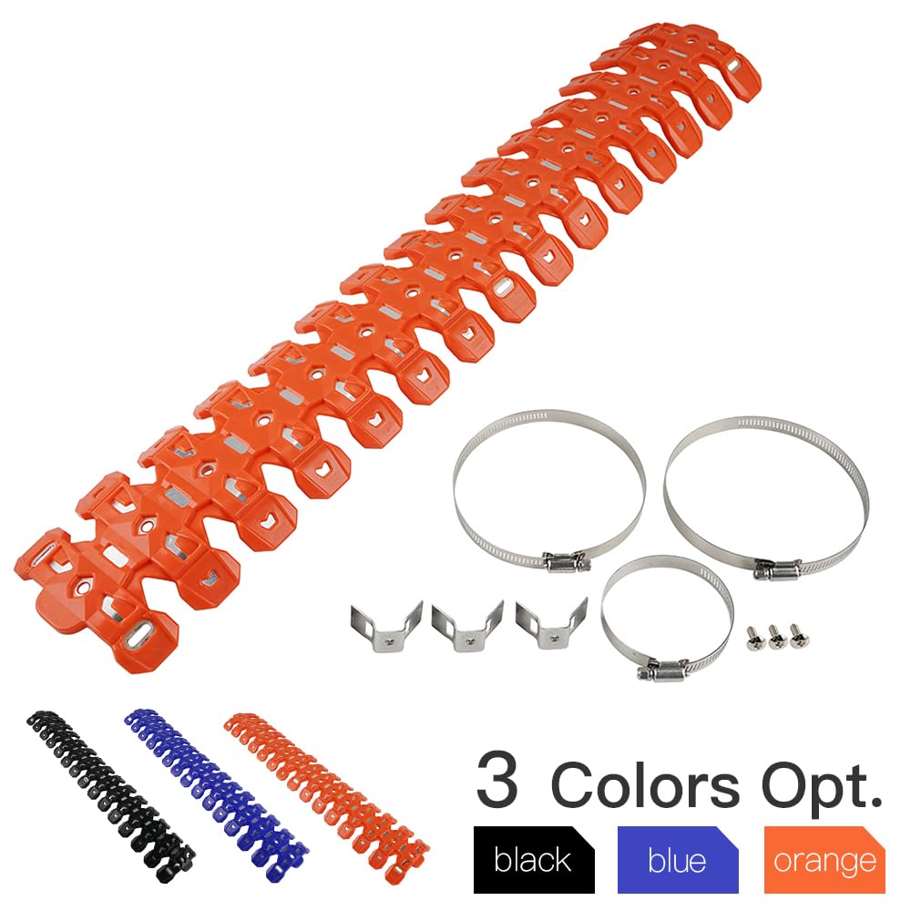 NICECNC Protection Thermique pour Tuyau Compatible with 125/150 / 250/300 EXC, SX, XC-W Compatible with RR 2T 250/300 Voir compatibilité, Orange