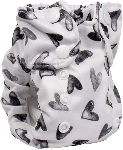 Pañal de tela sin preparación para recién nacidos Smart Bottoms Born Smart 2.0 Interior de fibra natural (Nurture)