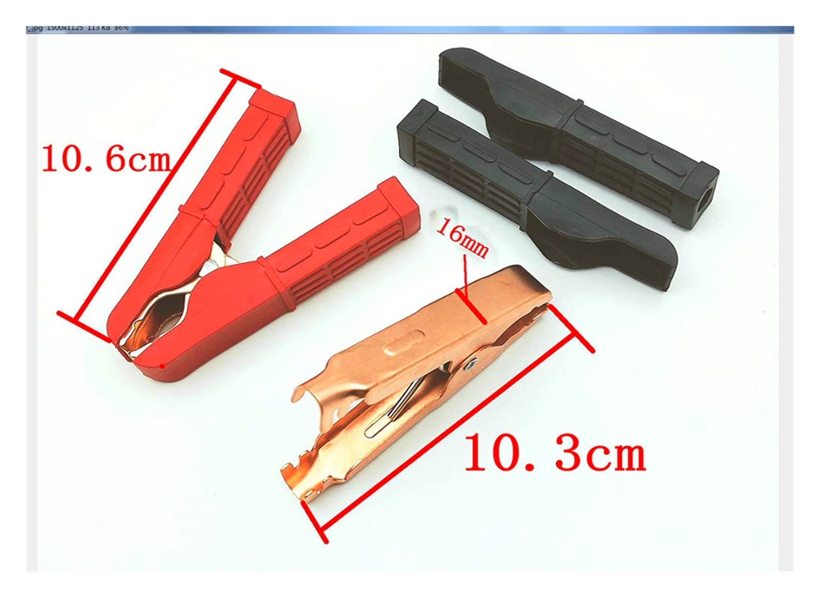 2 uds 200A Clip de batería de Coche Pinza de cocodrilo Conector de Abrazadera de Prueba amablemente