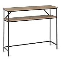 Amazon Basics - Consolle Rettangolare con Ripiano Portaoggetti