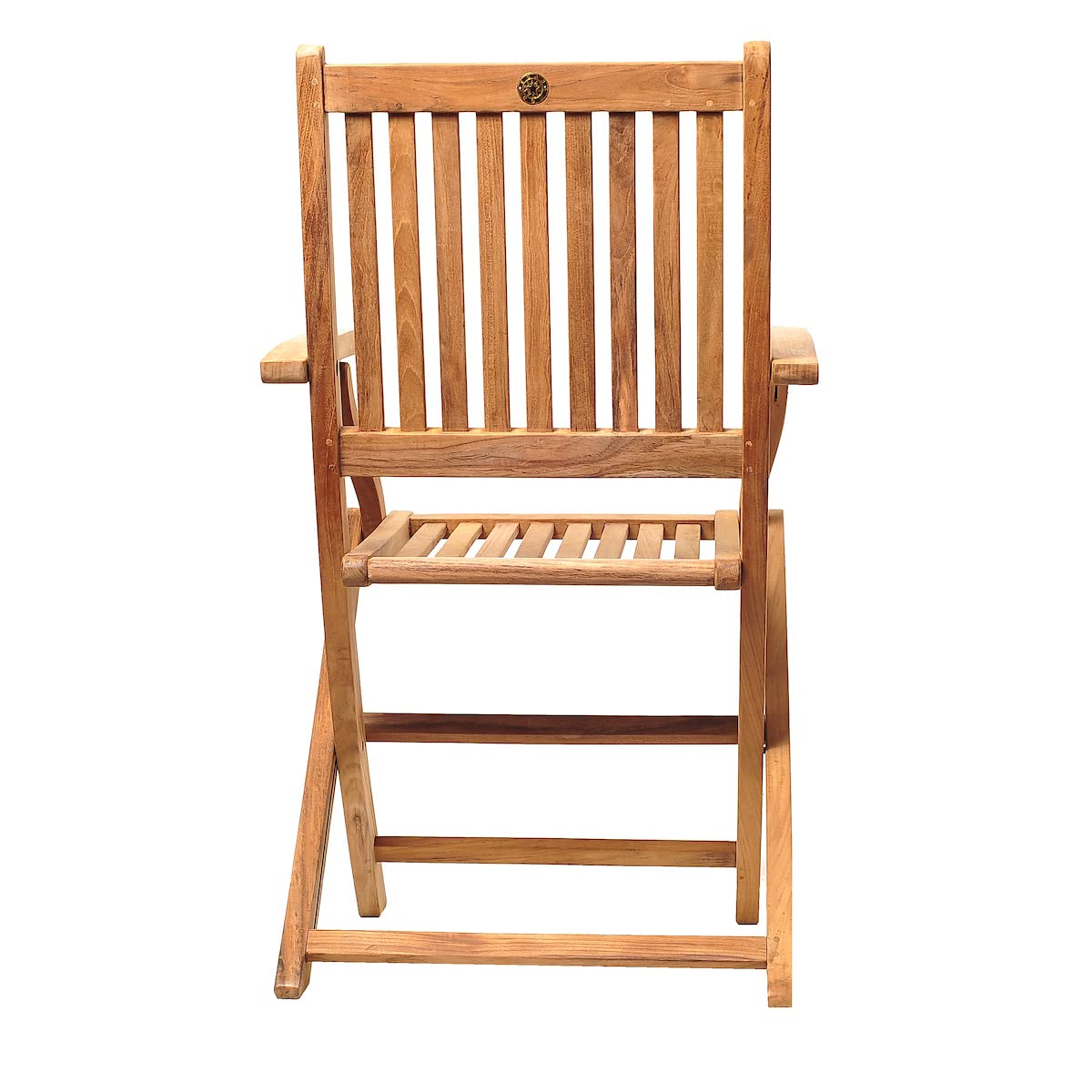 varese teak patio folding armchair set 2 pcs