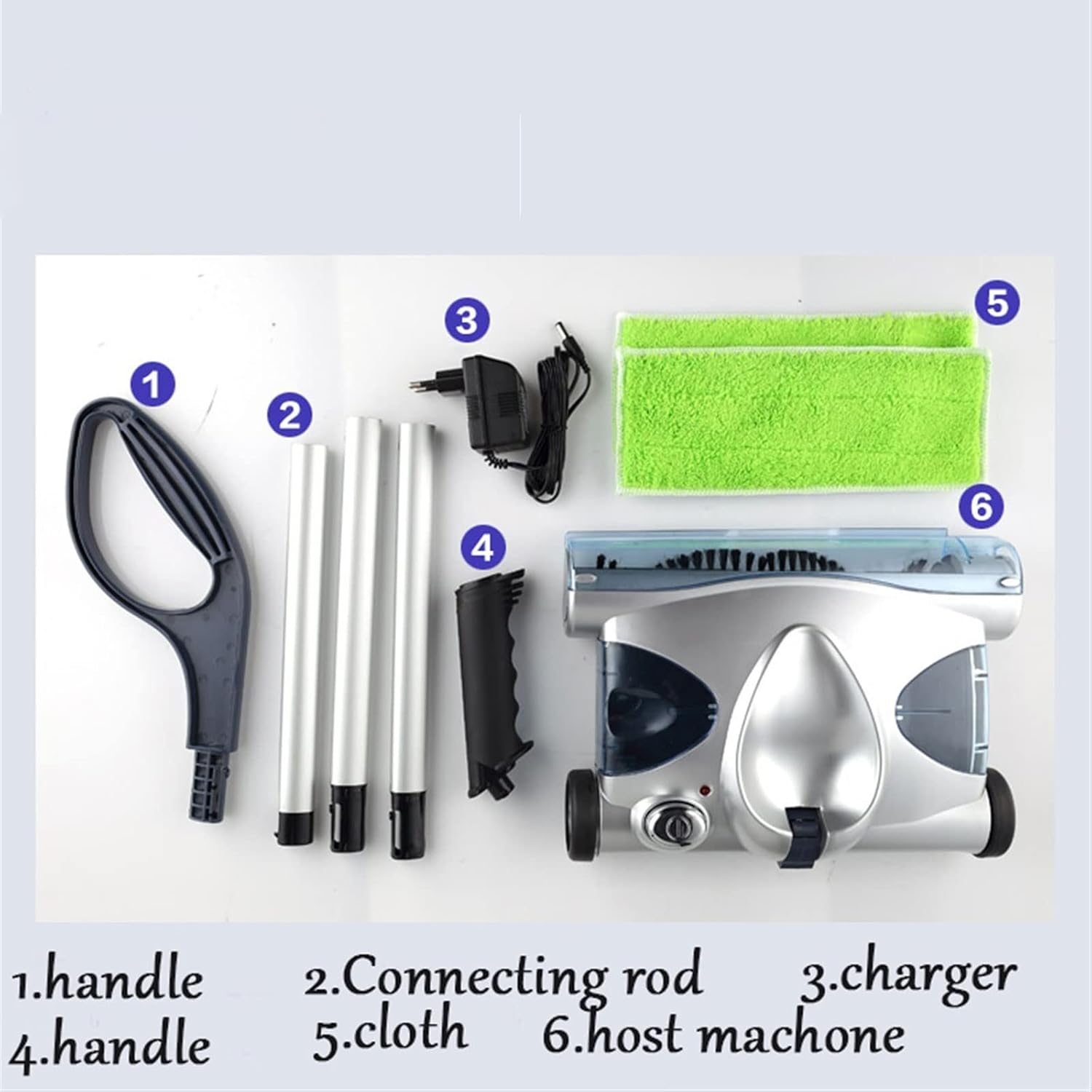 Wireless Vacuum Sweeping Mopping Machine Vacuum Stick Cleaner Hand-Push Cordless Sweeper Electric Rechargeable Aspirator Dust Collector Broom