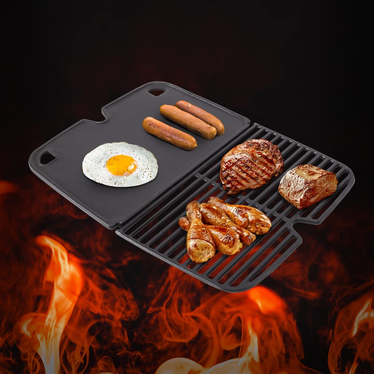 Amazon.com: SafBbcue 820-0072 Cooking Grate Griddle Replacement