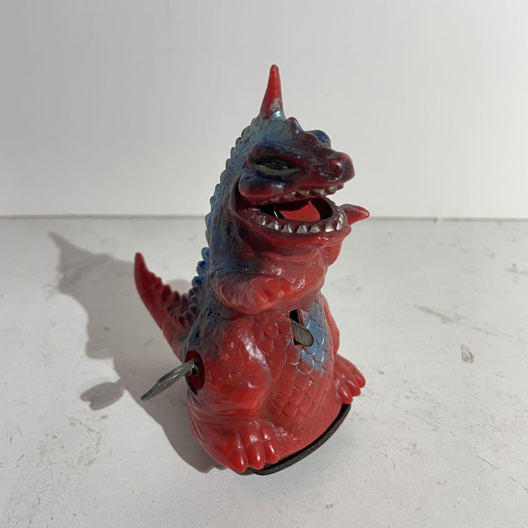 当時物 発火怪獣 ゴメラ ヨネザワ ゼンマイ 歩行 ブリキ ソフビ フィギュア
