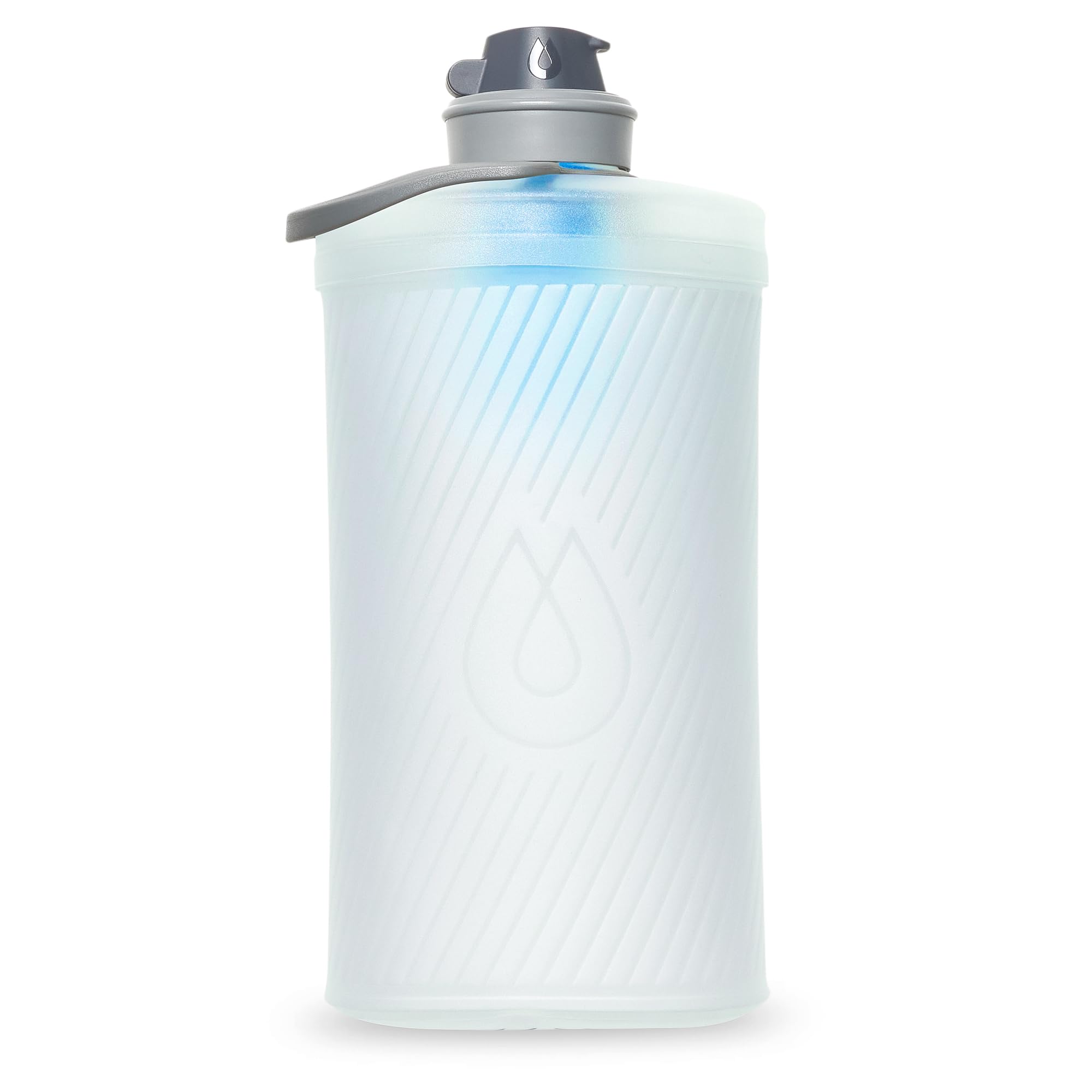 Hydrapak FLUX + 1.5L FILTER KIT - Zusammenklappbare Trinkflasche für Rucksacktouristen - BPA-frei, ultraleicht, auslaufsicherer Drehverschluss - klar