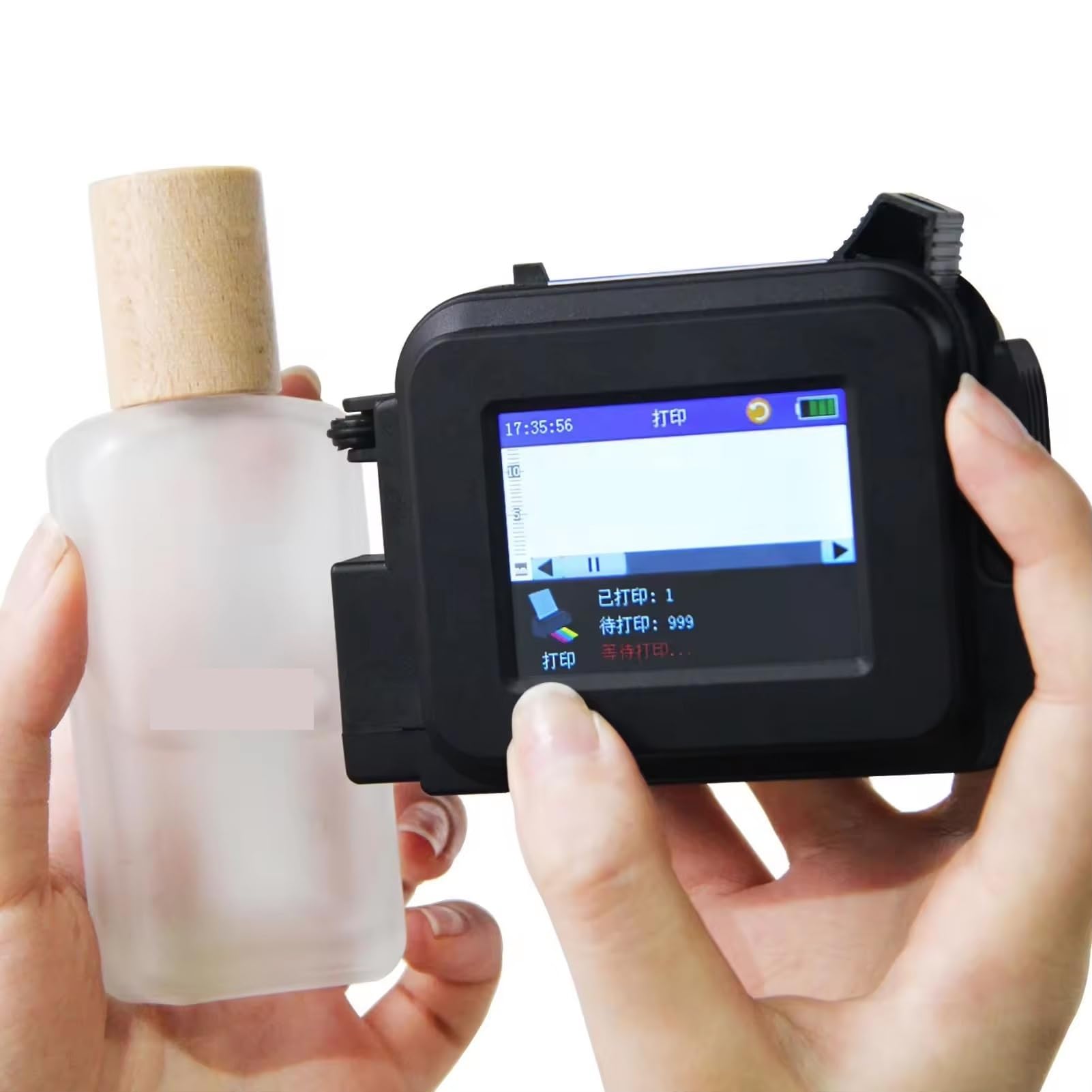 Mini stampante portatile a getto d'inchiostro per a con data di scadenza per bottiglie vetro in plastica cosmetica,Asciugatura rapida
