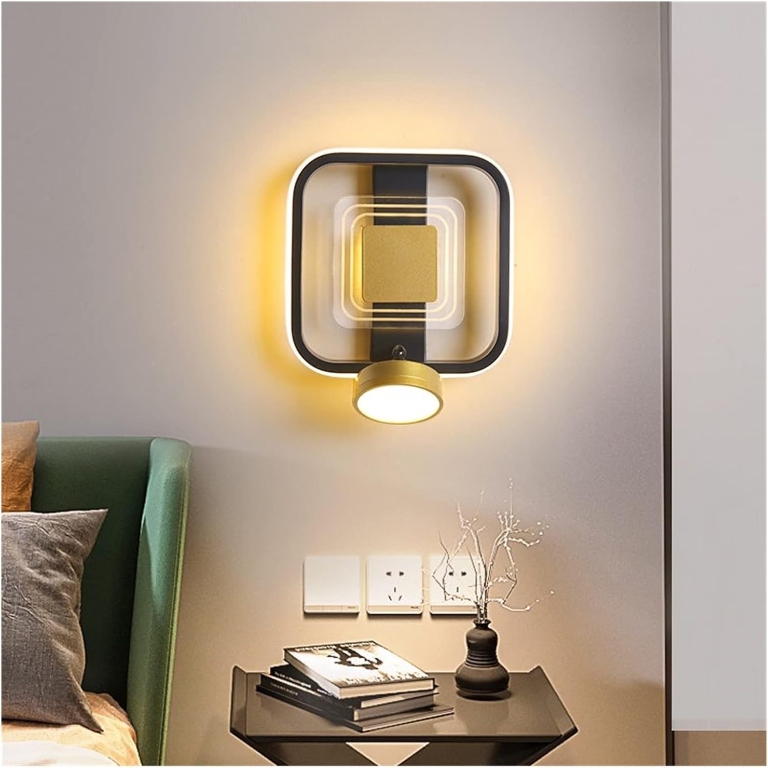 HYJAUSXB Wall lamp, Minimalist LED Lights Lighting Compatible with Bedside Stairway Deskside Corridor Kitchen, Pendant Light