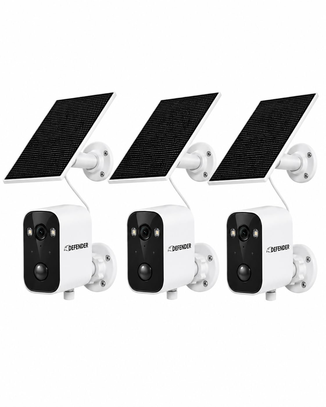 Defender Solar Powered 4K/8MP AI Everwatch Wireless Outdoor Security Camera, 3 Pack, Battery Powered, AI Tracking, Color Night Vision, Spotlight/Siren, IP66 Rated, Two-Way Talk, No Monthly Fees-image-35
