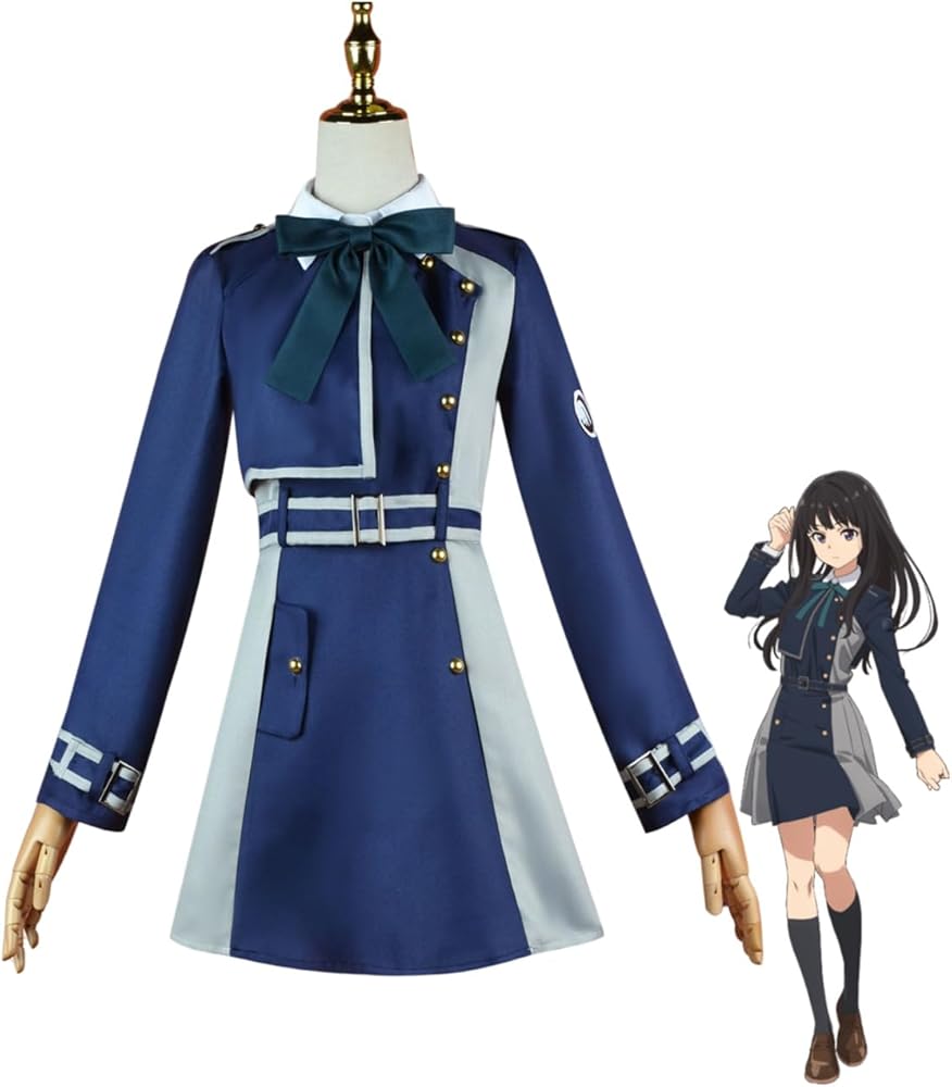 リコリコ リコリスリコイル たきな コスプレ衣装 ウィッグ フルセット リコリコ リコリスリコイル たきな コスプレ衣装 ウィッグ フルセット