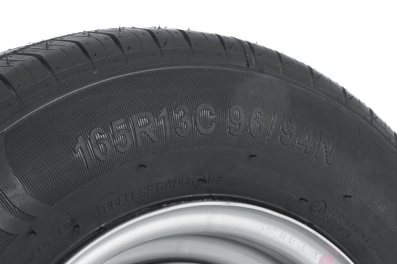 Stahlrad KENDA 165/80 R13C 96/94N verstärkt 5x112 ET30 – 13 Zoll Komplettrad für Anhänger mit Stahlfelge 4,5Jx13 H2 und 710 kg Tragfähigkeit für schwere Lasten und Transport