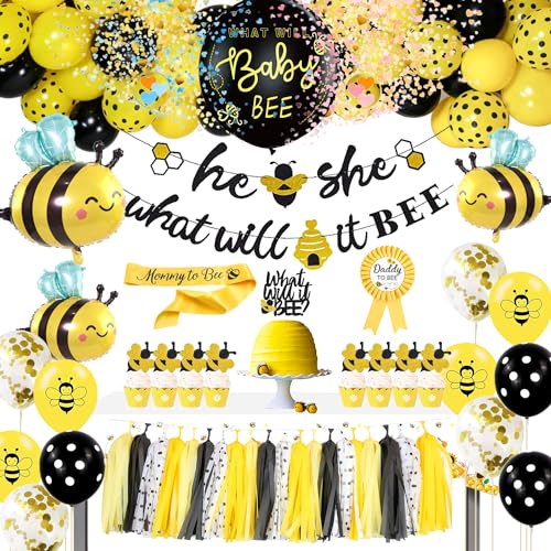 Décoration fête révélation sexe GREPARPY abeille lot complet bannière ballons