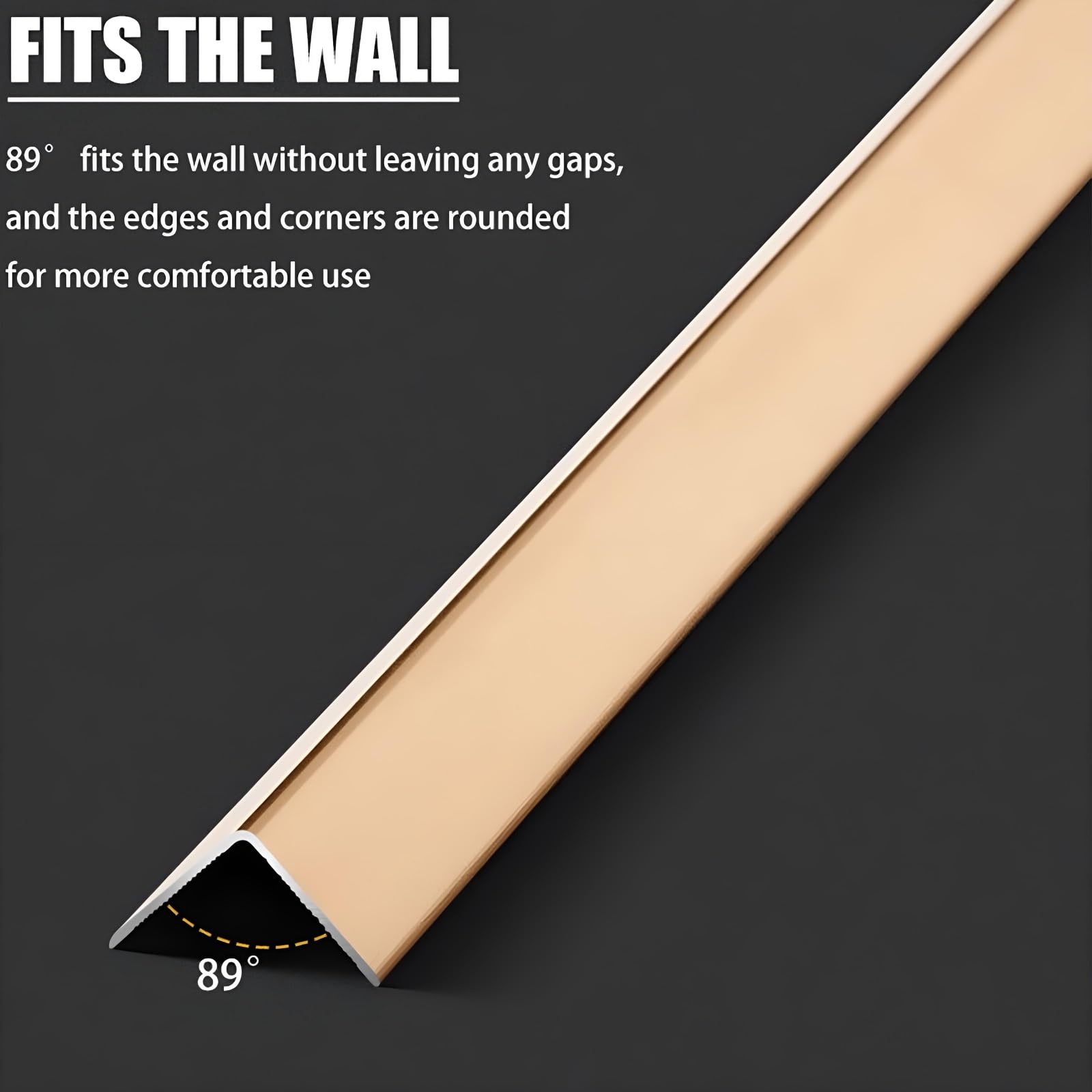 3 protectores de bordes de aluminio para azulejos, paredes y muebles, ideales para el hogar, la oficina y espacios comerciales (estilo 1,40 x 40 mm)