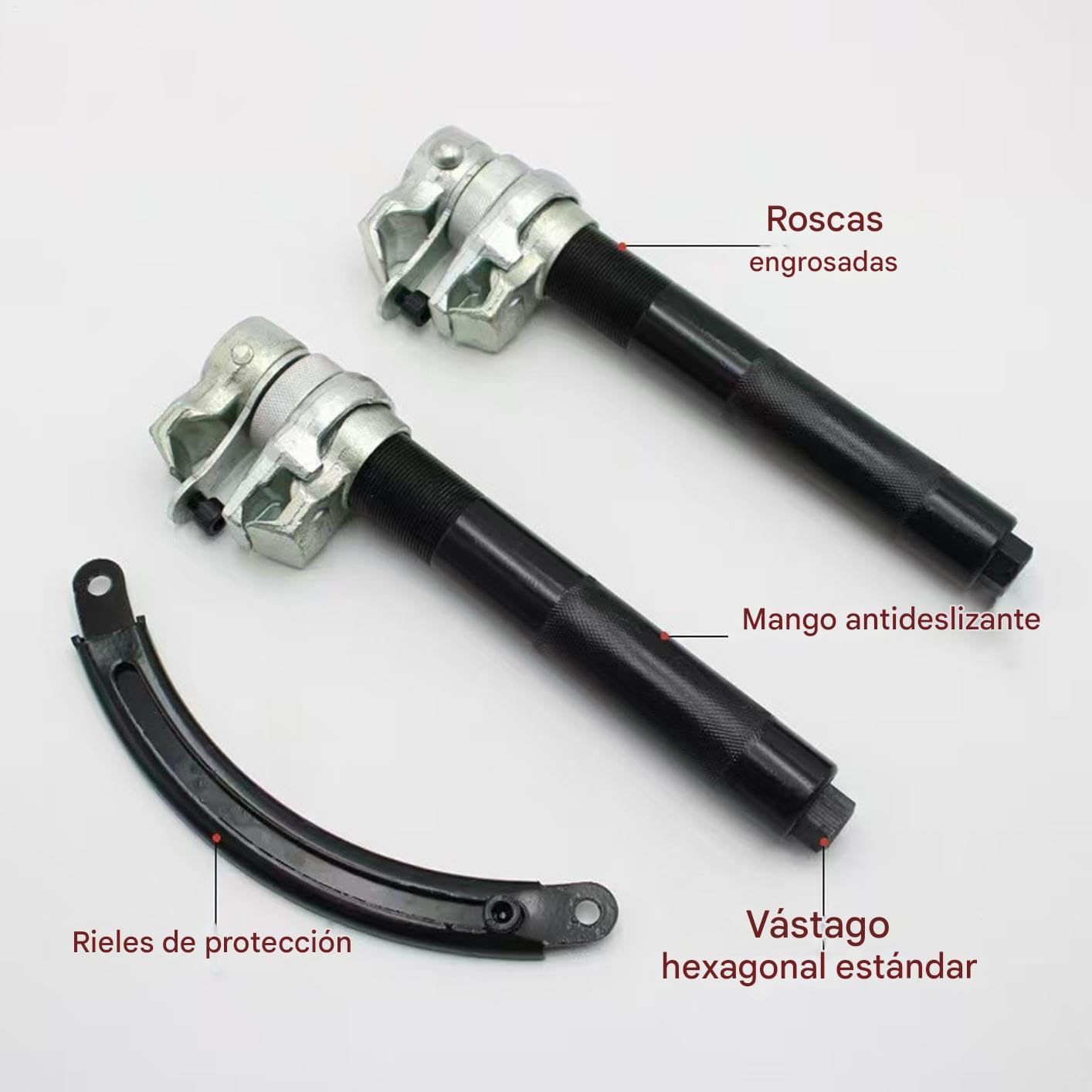 Compresor De Muelles Para Amortiguadores Juego de Compresores de Muelles | Herramientas Con Bloqueo De Seguridad Para Suspensión De Automóvil Moto Y Remolque